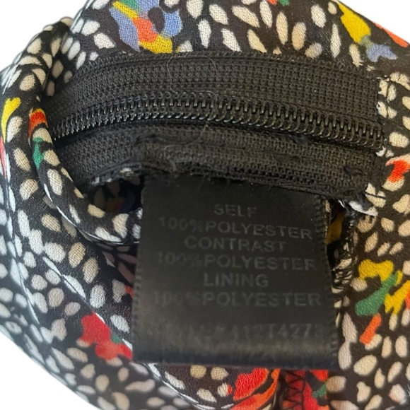 Greylin Peplum Tank Black Polka Dot Floral Lace Back - Picture 7 of 8